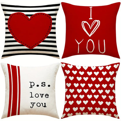 Valentine's Day Pillowcase Love Pattern Sofa Cushion Cover