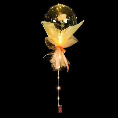 LED Luminous Balloon Rose Bouquet