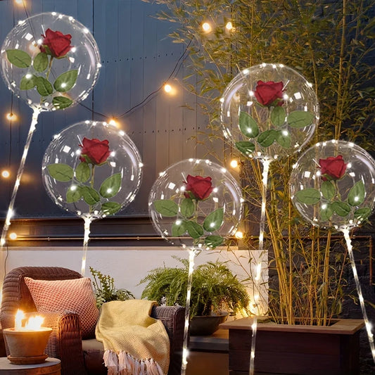 4pcs Rose LED Light String