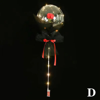 LED Luminous Balloon Rose Bouquet