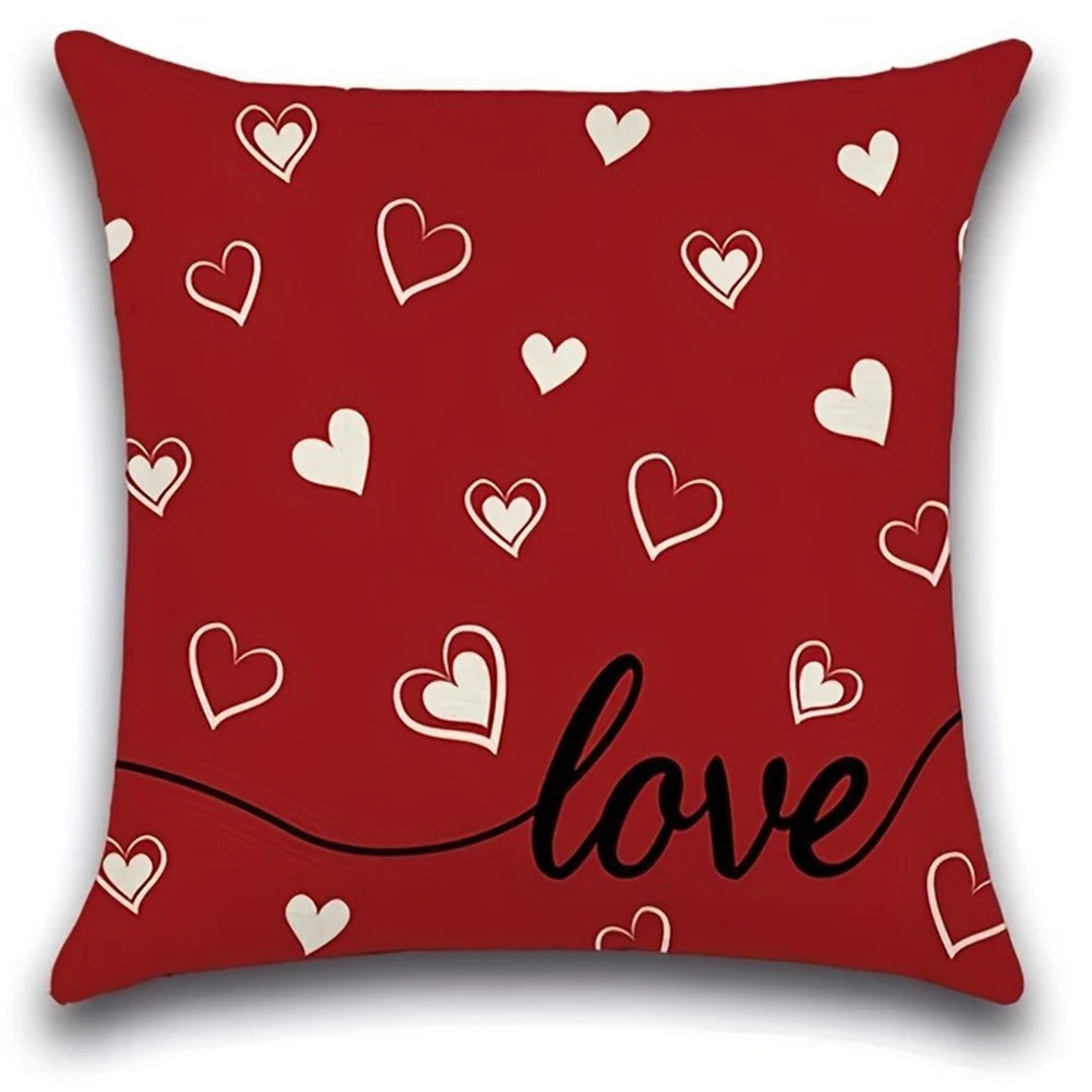 Valentine’s Day Pillowcase I LOVE U Cushion Cover