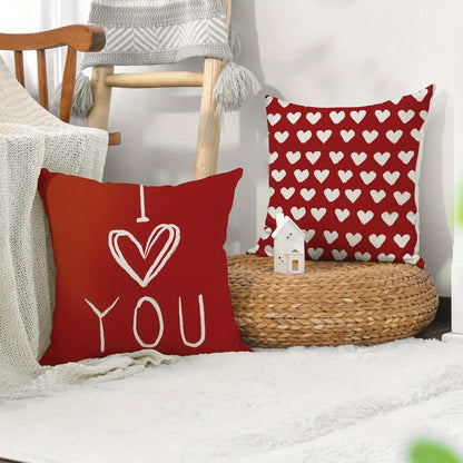 Valentine's Day Pillowcase Love Pattern Sofa Cushion Cover