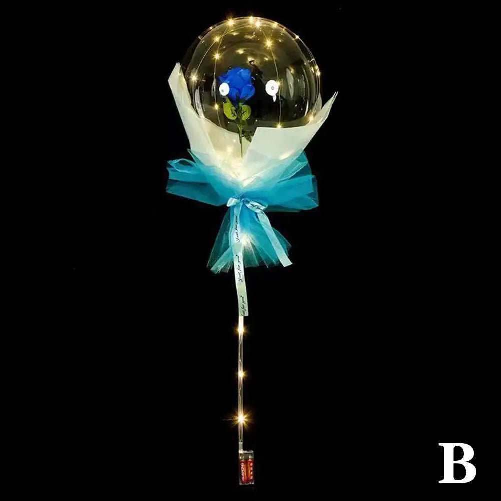 LED Luminous Balloon Rose Bouquet