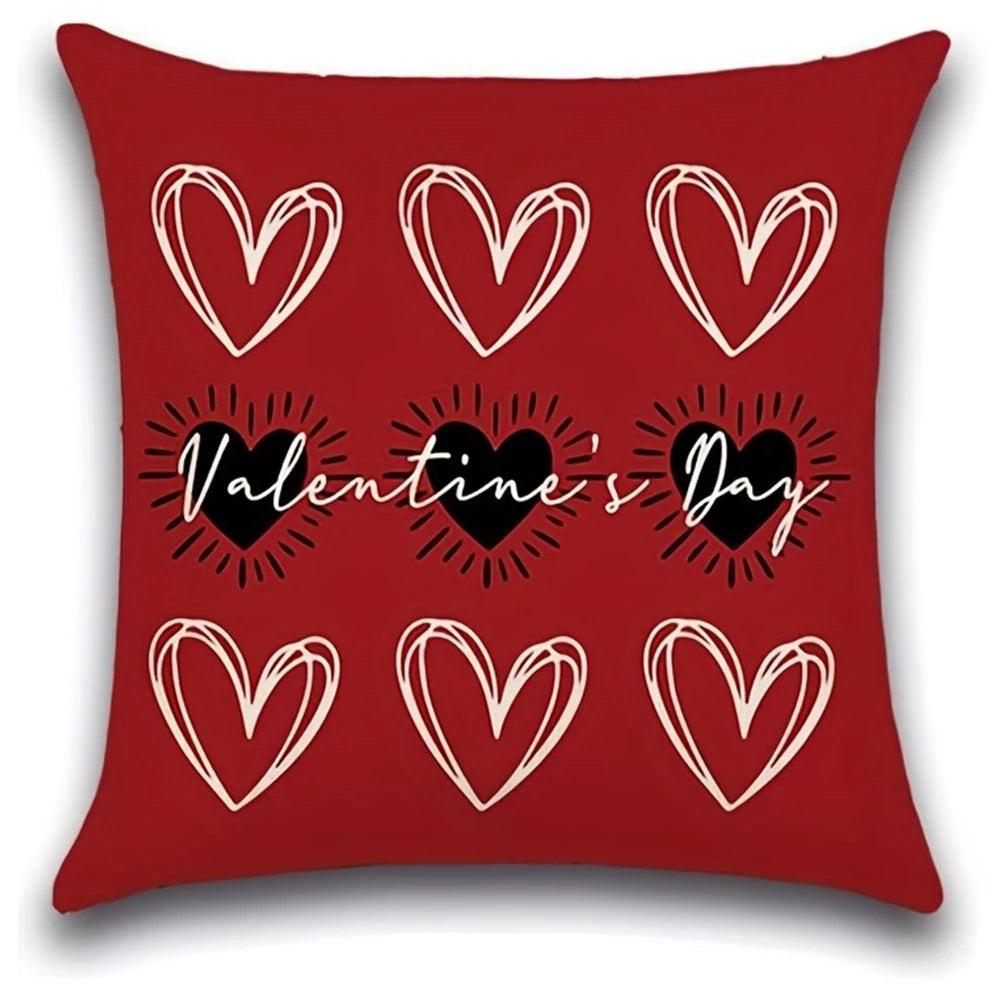 Valentine’s Day Pillowcase I LOVE U Cushion Cover