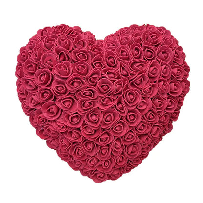 Romantic 18cm Red PE Rose Heart