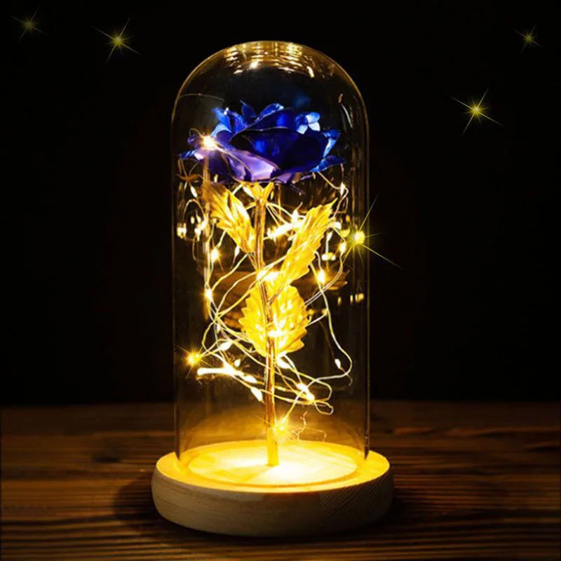 Gold Foil Rose LED Night Light