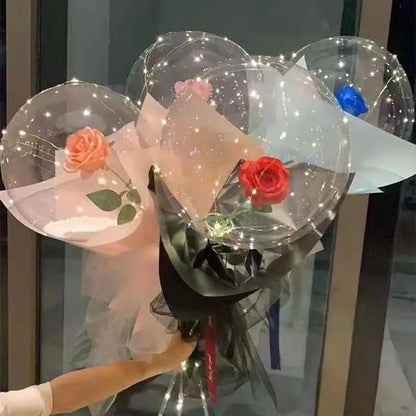 LED Luminous Balloon Rose Bouquet