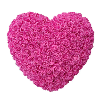 Romantic 18cm Red PE Rose Heart