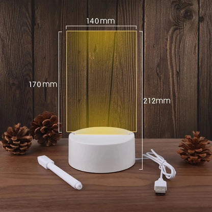 LED Night Light USB Message Board